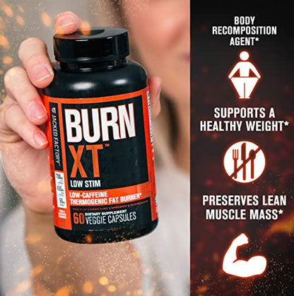 Jacked Factory Burn-XT Low Caffeine, Low Stim Weight Loss Supplement Jacked FactoryUS supplements