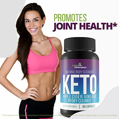 3X Keto Apple Cider Vinegar 90 Day Cleanse - Promote Health & Wellness - Flush Waste GenericUS supplements