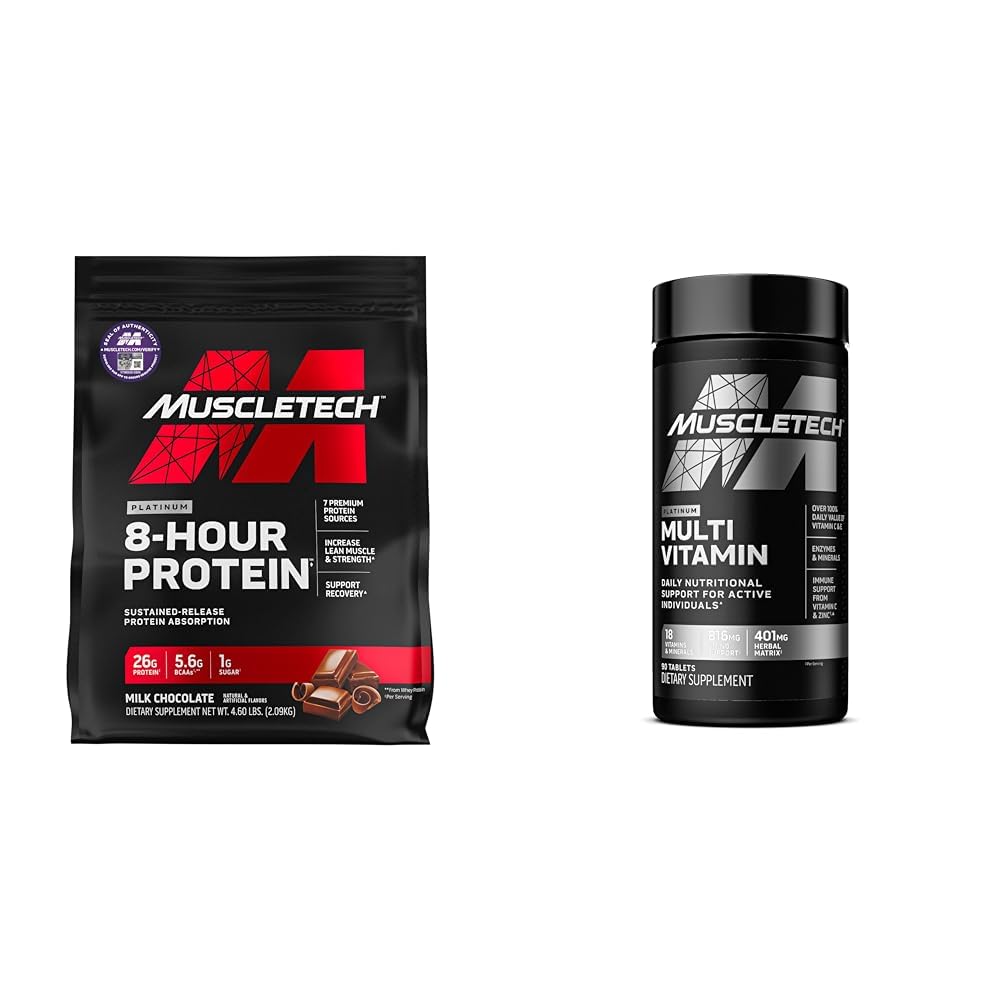Muscletech Whey Protein Powder Phase8 Protein Powder & Platinum Multivitamin MuscletechUS supplements