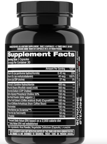 Jocko Fuel Brain Power - Nootropic Dietary Supplements for Memory & Focus wiht L Theanine, L Carnitine- Energy & Focus Supplement (90 Capsules) Jocko FuelAu supplements