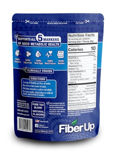 FIBER UP, Delicious Prebiotic Soluble Fiber Supplement, Very Berry Tea, 45 Servings. FIBER UPAu supplements