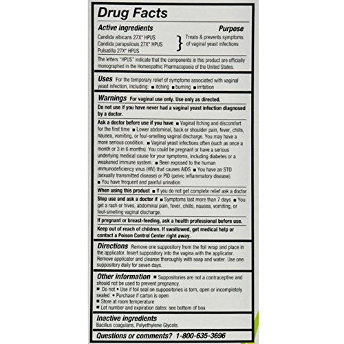 YeastGard Advanced Suppositories, 10-Count Boxes (Pack of 3) Yeastgard AdvancedAu supplements