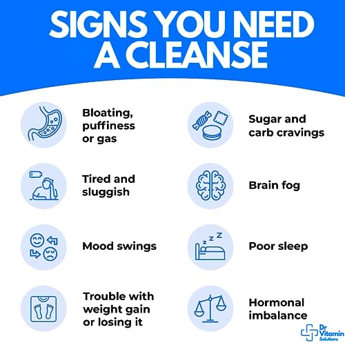 Professional Detox Cleanse for Weight Loss and Belly Fat, 15 Day Colon Cleanse, Body Detox DR VITAMIN SOLUTIONSUS supplements