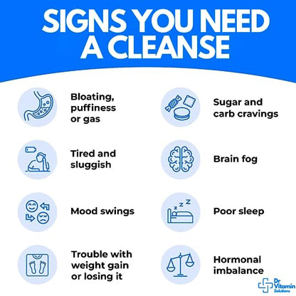 Professional Detox Cleanse for Weight Loss and Belly Fat, 15 Day Colon Cleanse, Body Detox DR VITAMIN SOLUTIONSUS supplements
