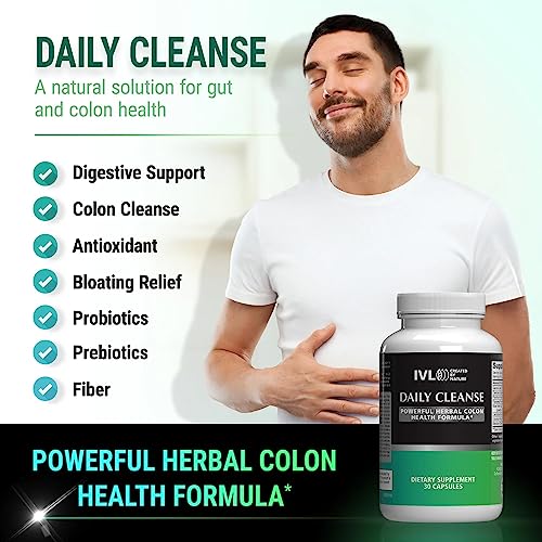 IVL - Daily Cleanse Herbal Colon Health Formula - Detoxification, Probiotic, Digestive Support IVLAu supplements