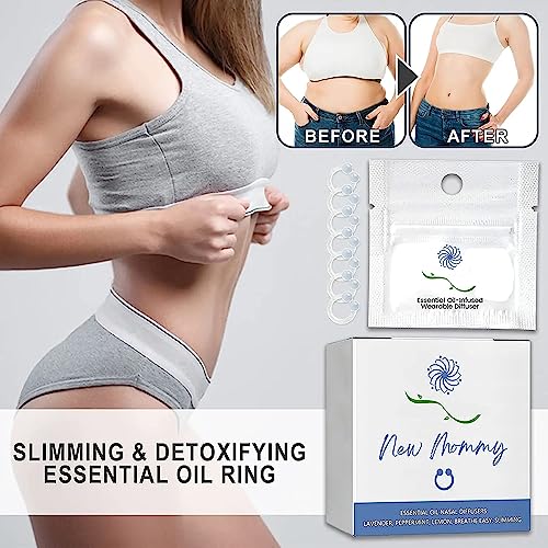14Pcs Superslim S_limming & Detoxifying Essential Oil Ring, Firming Essential Oil Ring Heath SecretAu supplements