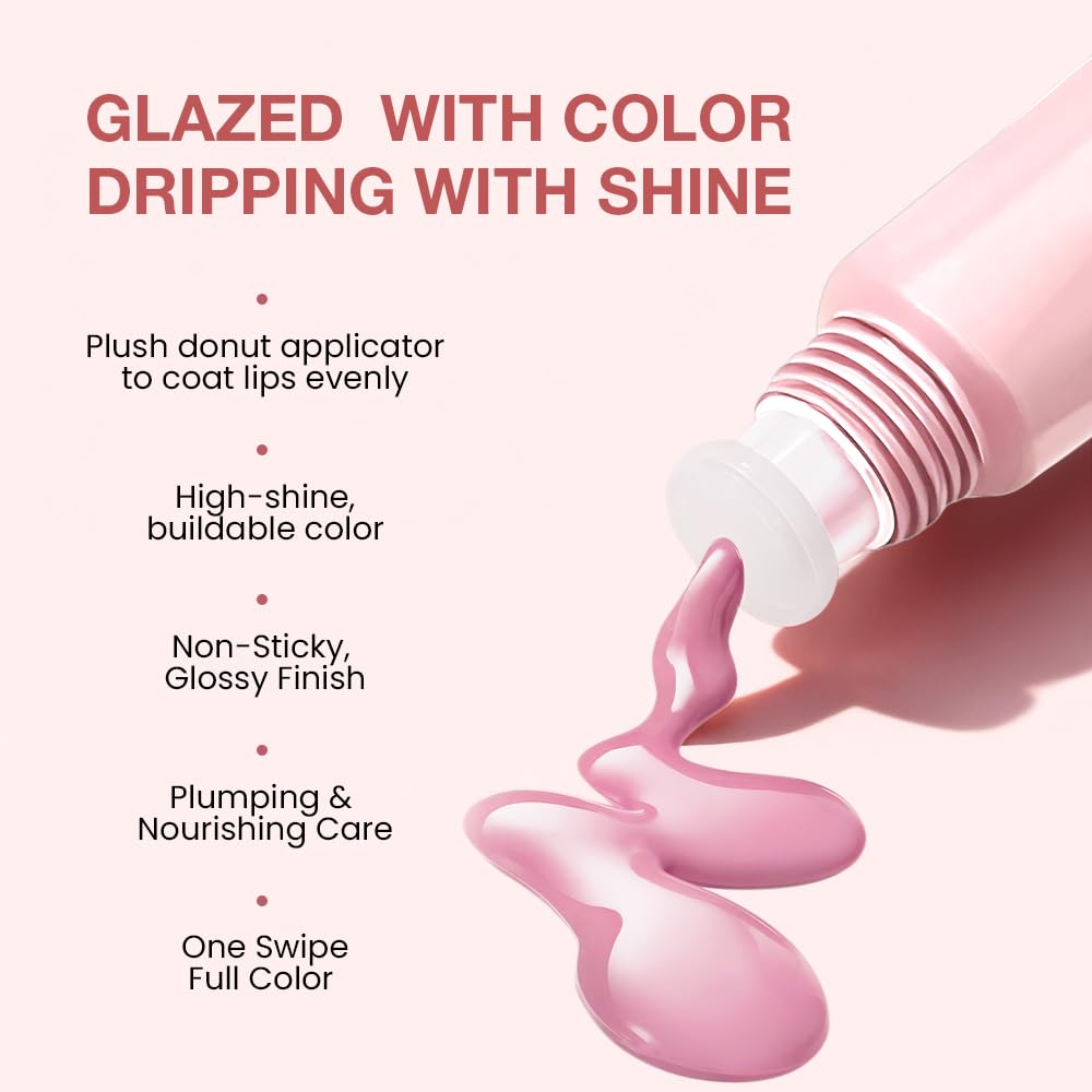 FeiCuiYun Lip Tinted Glowy Balm Hydrating Tinted Lip Serum Lip Gloss, Ultra-Hydrating Natural Vegan Lip Balm, Sheer-Tinted Shine & Hydration, Soothes & Softens Dry Lips Skincare (Light Pink) FeiCuiYunAu supplements