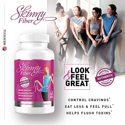 Skinny Fiber 120 Capsules, Appetite Suppressant Effective Weight Management for Women Skinny FiberAu supplements