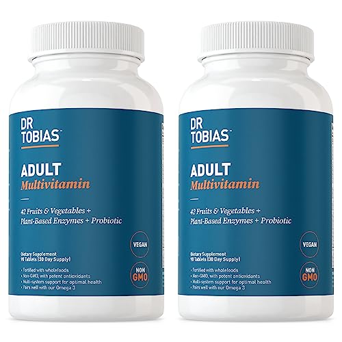Dr. Tobias Adult Multivitamin for Women & Men, Energy & Immune Support from 42 Fruits Dr. TobiasUS supplements