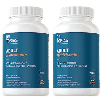Dr. Tobias Adult Multivitamin for Women & Men, Energy & Immune Support from 42 Fruits Dr. TobiasUS supplements
