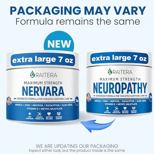 Raitera Neuropathy Cream – Extra Strength for Feet, Hands, Legs, Toes – Advanced Cooling Non-Greasy Fast Absorbing Formula - Natural Ingredients Frankincense, Arnica, Aloe Vera, Turmeric, MSM RaiteraAu supplements