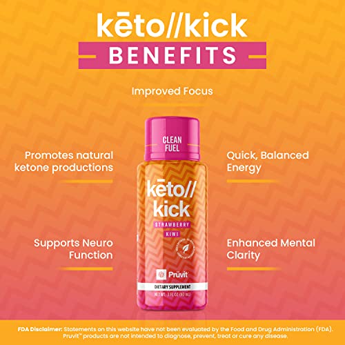 Pruvit Keto Kick Strawberry Kiwi Exogenous Ketones Exalt The Benefits of Natural Slim PRÜVITAu supplements
