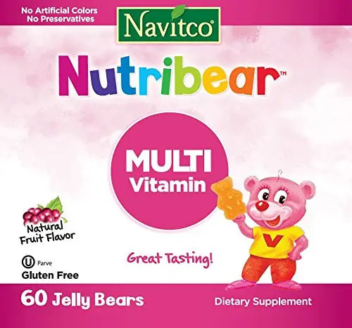Navitco. Kosher NutriBear Multi Vitamin Great Tasting Jellies - 60 Bears NavitcoAu supplements