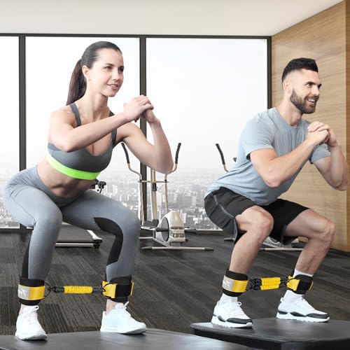 Ankle Resistance Bands with Cuffs, Ankle Bands for Working Out, Glutes Workout Equipment WOQQWAu supplements