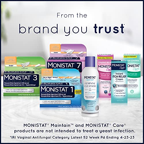 Monistat 3 Day Yeast Infection Treatment for Women, 3 Miconazole Pre-Filled Cream Applicators, 1 Pack MonistatAu supplements