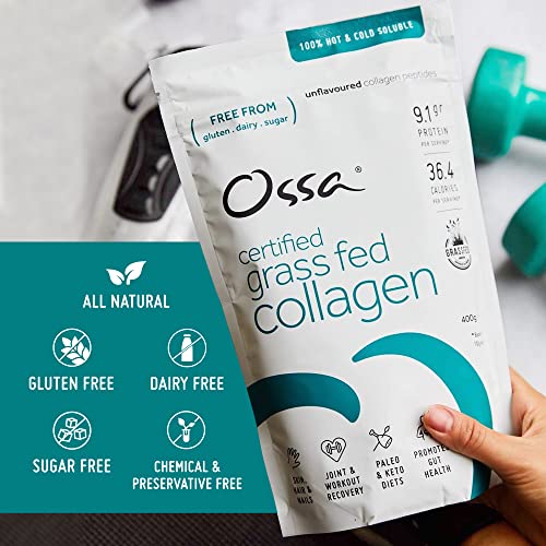 Ossa Certified Grassfed Collagen Peptides Powder-Supplement for Joint, Gut, Hair, Skin & Nails OssaAu supplements