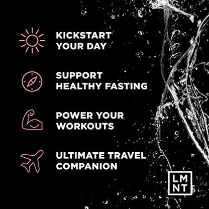 LMNT Zero-Sugar Electrolytes - Raspberry Salt - Hydration Powder Packets | No Dodgy Drink LMNTUS supplements