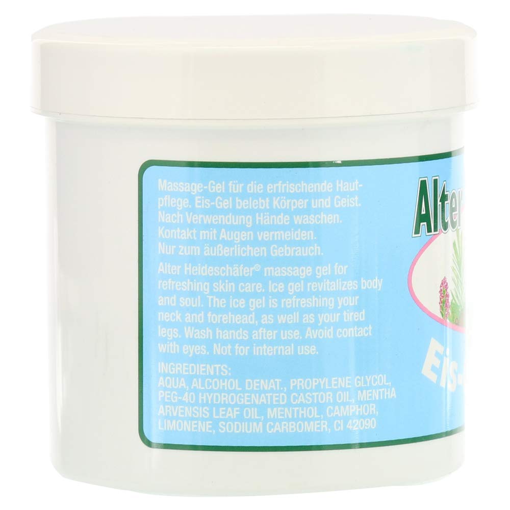 Ice-Gel with Peppermint, Campher & Menthol for Headaches, Stiff Neck, Joints, Muscles - Cooling & Soothing- Large 250ml Tub by Krauterhof BetzAu supplements