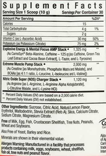 Bluebonnet Nutrition Extreme Edge Pre workout, Muscle Recharging Formula, Increases BluebonnetAu supplements