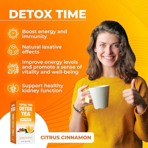 Total Tea SIimming Detox Tea Caffeine Free - 25 Day Detox Tea - Herbal Tea Total TeaUS supplements