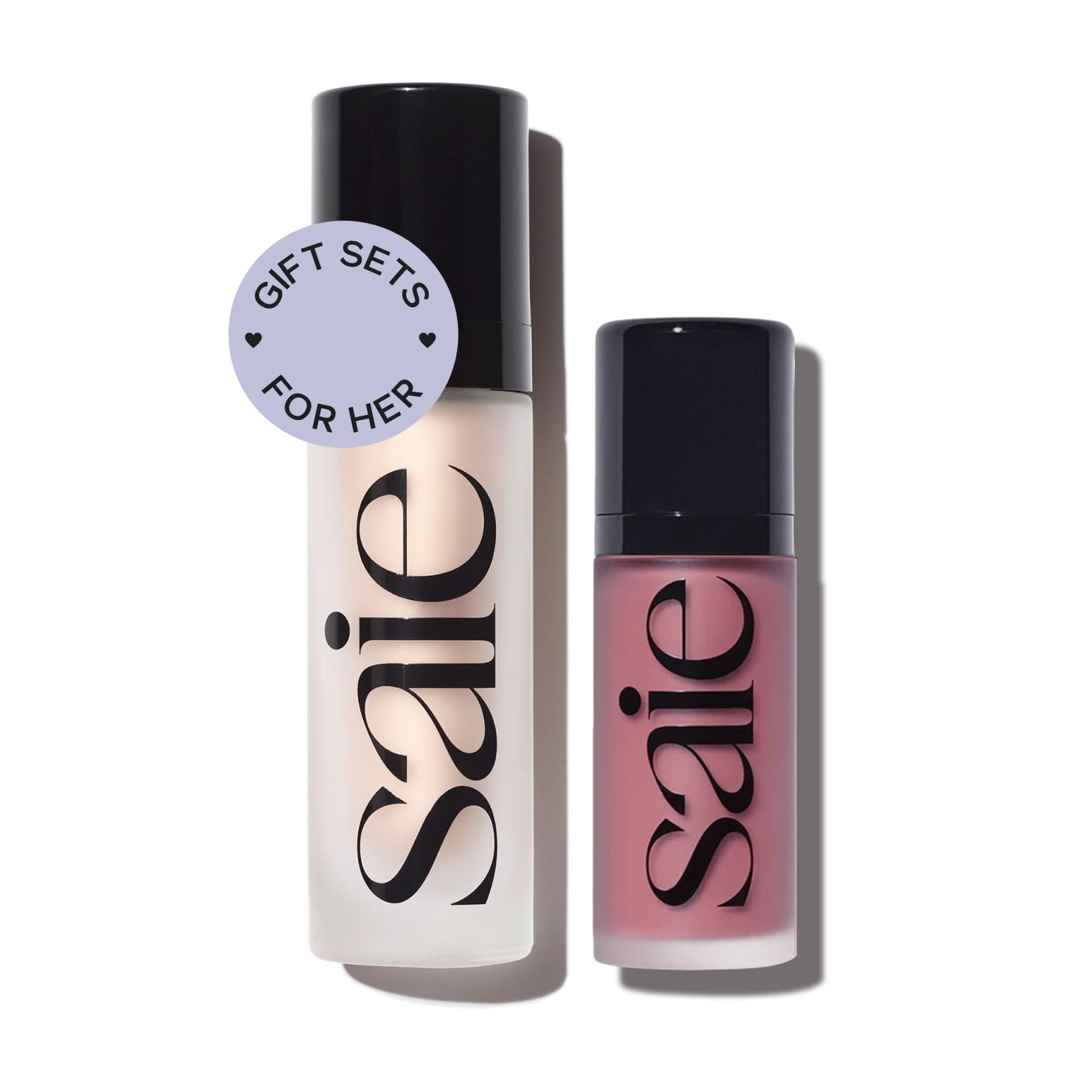 Saie Radiant Glow Duo - Dew Liquid Blush (Chilly, .40 oz) + Glowy Super Gel (Starglow, 1 oz) - Hydrating Cream Blush & Illuminating Primer for a Luminous, Natural Finish SaieAu supplements