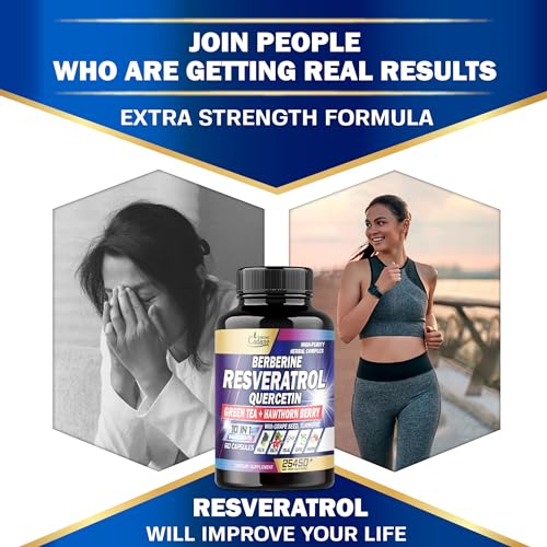 Premium Resveratrol Supplement 25450mg - Healthy Aging, Heart, Brain & Immune Support Organic CadaneAu supplements