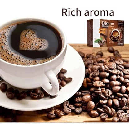 Bloom Collagen Coffee, Collagen Coffee from Japan, Bloom Coffee Collagen HOPASRISEEUS supplements