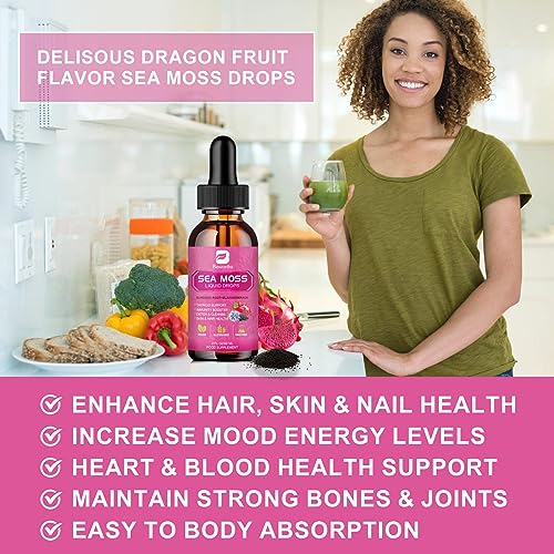 3000mg Sea Moss Liquid Drops - Black Seed Oil & Irish Sea Moss Gel B BEWORTHSUS supplements