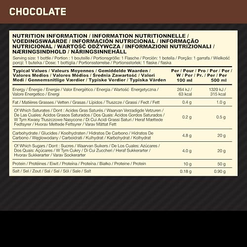 Optimum Nutrition High Protein Shake Bottles, Ready To Drink Healthy Snacks, No added Optimum NutritionAu supplements