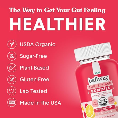 Bellway Super Fiber Gummies for Adults - Sugar Free Organic Fiber Supplement BellwayUS supplements