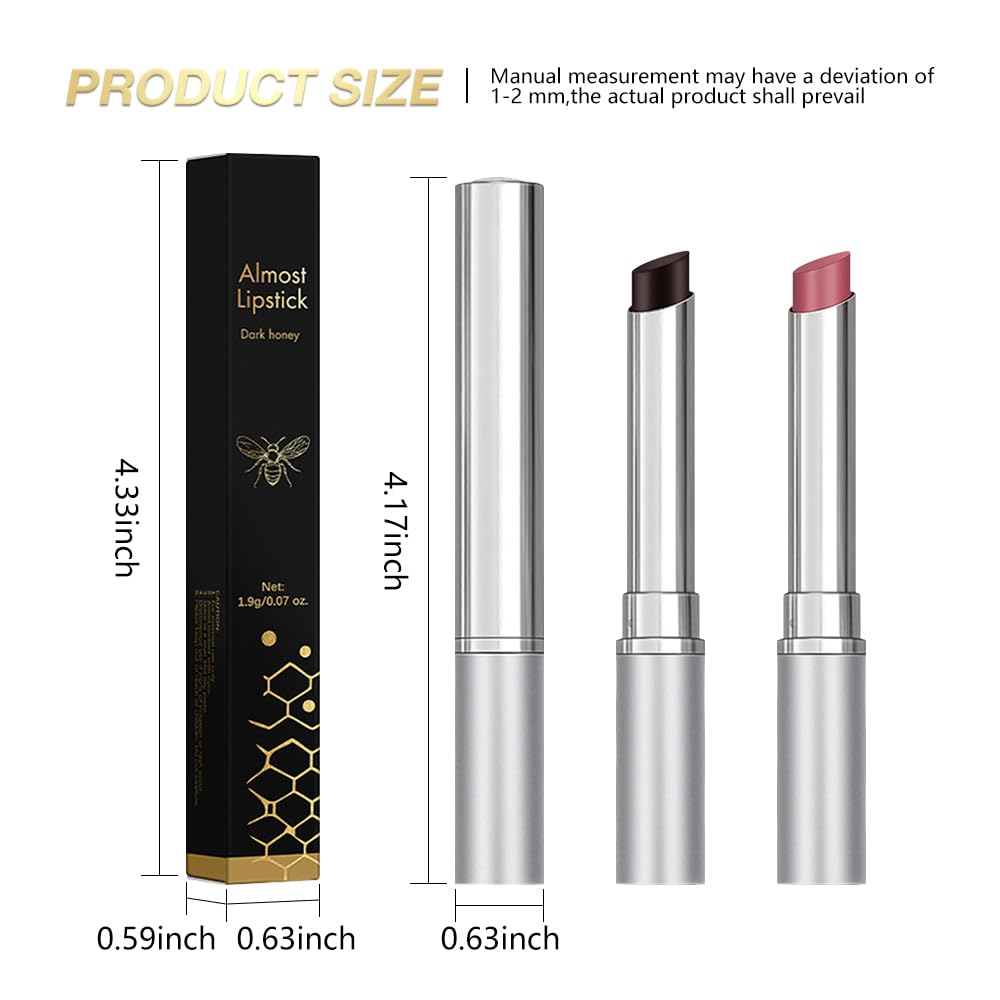 Honey Butter Lipstick Tinted Lip Balm, Shine Moisturizing Plumper Lipstick for Women, Natural Nourishing Hydrating Lip Gloss Stain for Dry Lips, Lightweight Lip Liner Care Makeup, Vegan - Black & Pink HHLTOHAu supplements