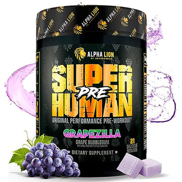 ALPHA LION Superhuman Pre Workout Powder, Beta Alanine, L-Taurine & Tri-Source ALPHA LIONAu supplements