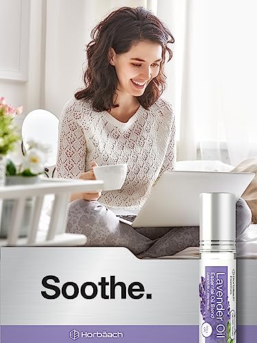 Lavender Essential Oil Roll On Blend | .33 fl oz (Pack of 2) | Roller for Skin | by Horbaach HorbäachAu supplements