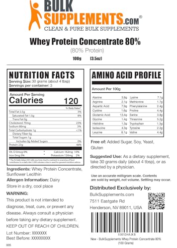 BULKSUPPLEMENTS.COM Whey Protein Concentrate Powder - Unflavored Protein Powder BULKSUPPLEMENTS.COMUS supplements