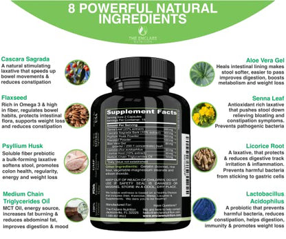 Colon Cleanse Fast-Acting Colon Cleanser Detox; Healthy Bowel Movement THE ENCLARE NUTRITIONUS supplements
