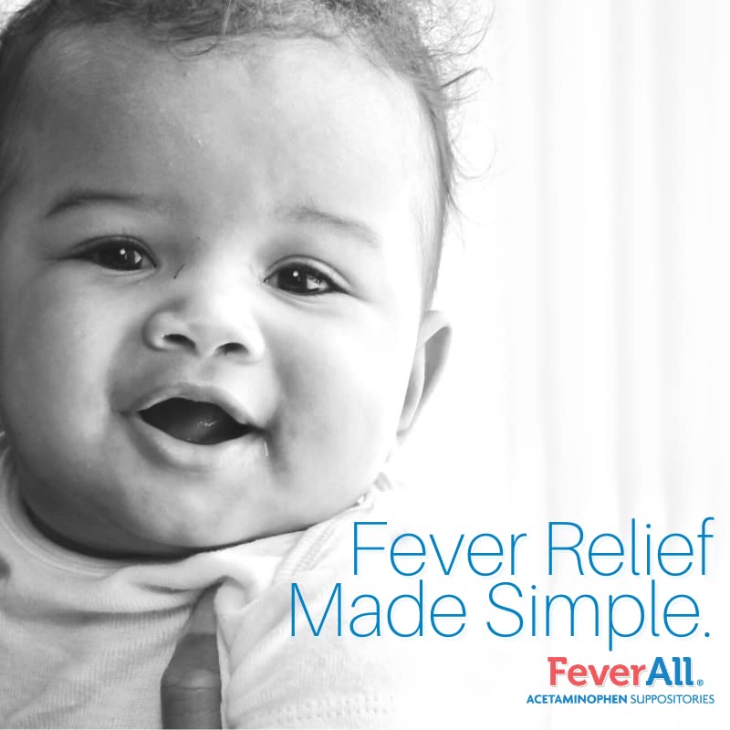Feverall Infant Acetaminophen Suppositories 6 Rectal Suppositories 80mg Each Pain Reliever/Fever Reducer. Paraben Free, No Artificial Colors or Other preservatives. Ages 6-36 Months (Pack of 2) FeverallAu supplements