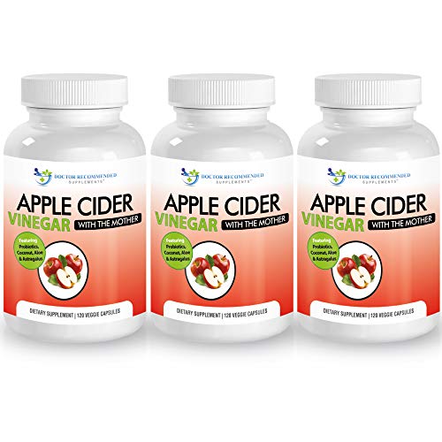 Apple Cider Vinegar Capsules - 100% Organic Apple Cider Vinegar Pills 1500 mg DOCTOR RECOMMENDED SUPPLEMENTSUS supplements