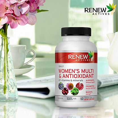 Renew Actives Women's Multi-Vitamin & Antioxidant: Daily Health Supplement for Woman Renew ActivesUS supplements