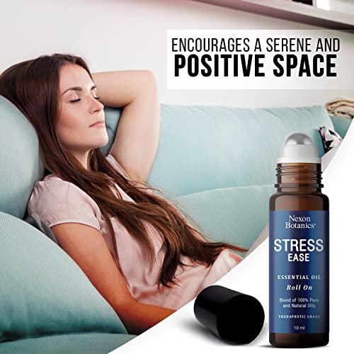 Stress Ease Essential Oil Roll On Blend 10ml - Natural Stress Relief Essential Oils Roll Nexon BotanicsAu supplements