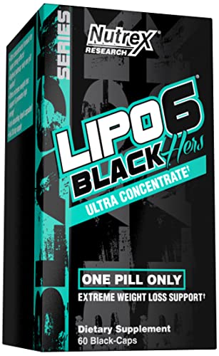 Nutrex Research Lipo-6 Black Hers Ultra Concentrate | Weight Loss Pills for Women | Fat Burner Nutrex ResearchUS supplements
