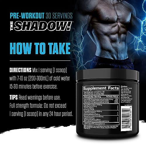 JNX SPORTS The Shadow! 350mg of Caffeine Hard Core Preworkout -Electric Energy JNX SPORTSAu supplements
