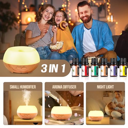 Aromatherapy Essential Oil Diffuser: Cool Mist Aroma Diffuser for Home - Colorful Light Create Ambience GrevolAu supplements