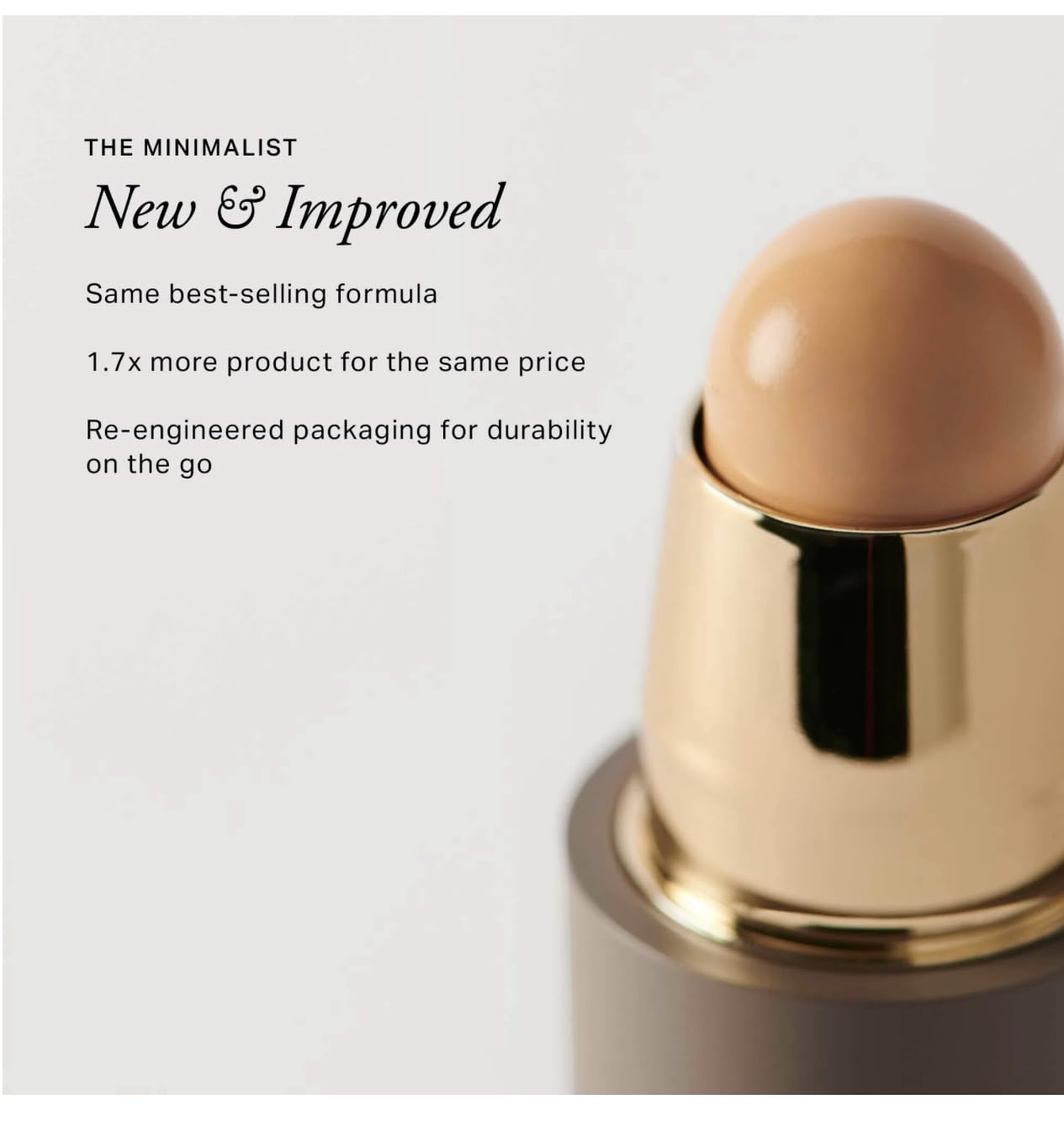 MERIT The Minimalist Perfecting Complexion Foundation and Concealer Stick Camel MeritAu supplements