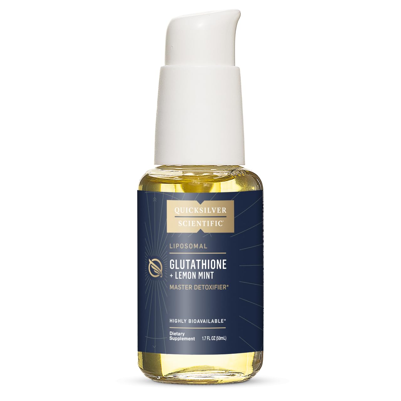 Quicksilver Scientific Liposomal Glutathione - Superior Absorption Oral Glutathione Supplement for Detox & Immune Support - Lemon Mint (1.7 fl oz) Quicksilver ScientificUS supplements