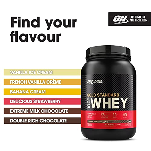 Optimum Nutrition Gold Standard Whey Protein, Muscle Building Powder with Naturally Occurring Optimum NutritionAu supplements