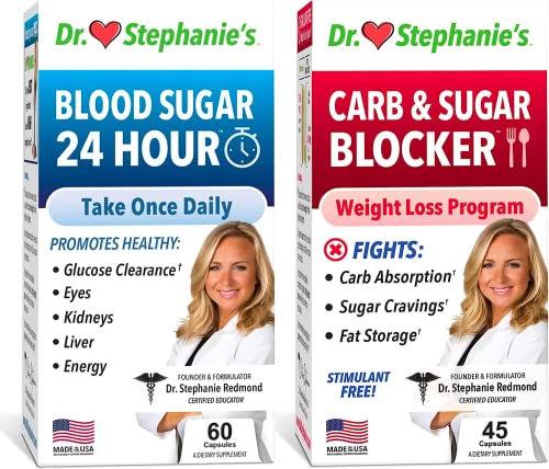 Pharmaganics Dr. Stephanie's Bundle Pack - 24 Hour Support + Carb & Sugar Blocker PharmaganicsUS supplements