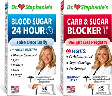 Pharmaganics Dr. Stephanie's Bundle Pack - 24 Hour Support + Carb & Sugar Blocker PharmaganicsAu supplements