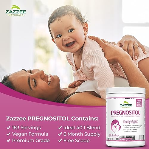 Zazzee PREGNOSITOL Powder, 183 Servings, 6 Month Supply, Premium Myo-Inositol ZazzeeUS supplements