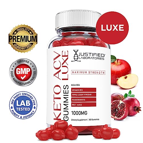 Justified Laboratories Luxe Keto ACV Gummies 1000MG with Pomegranate Juice Beet Root Justified LaboratoriesAu supplements