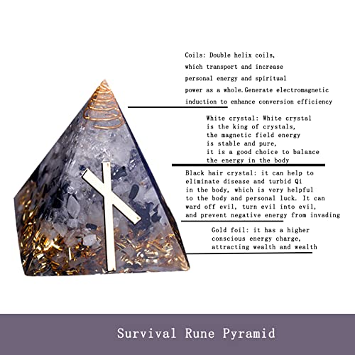 Chrikidor,Rune Pyramid，Orgone Pyramid Crystal Energy Generator Orgonite Balancing ChrikidorAu supplements